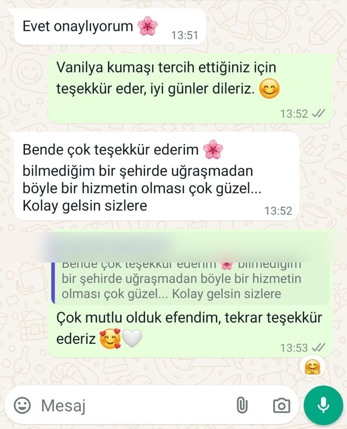 Müşteri memnuniyet mesajı 8