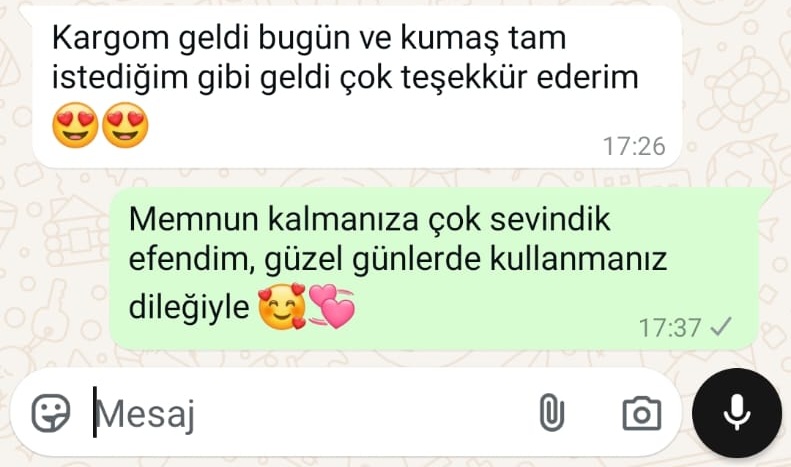 Müşteri memnuniyet mesajı 21