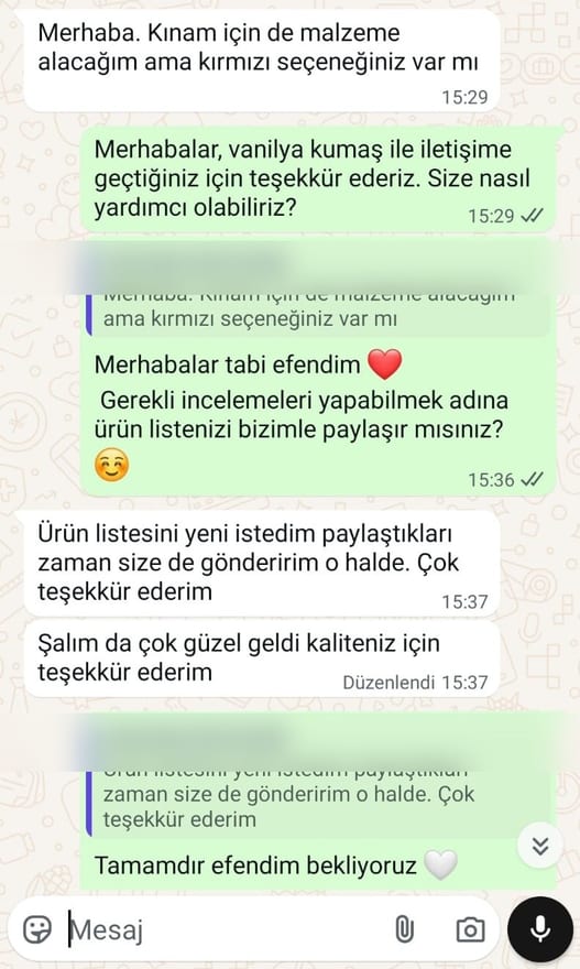 Müşteri memnuniyet mesajı 2