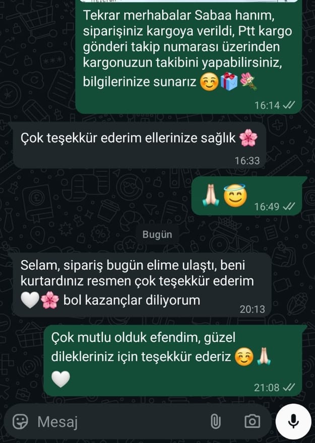 Müşteri memnuniyet mesajı 4