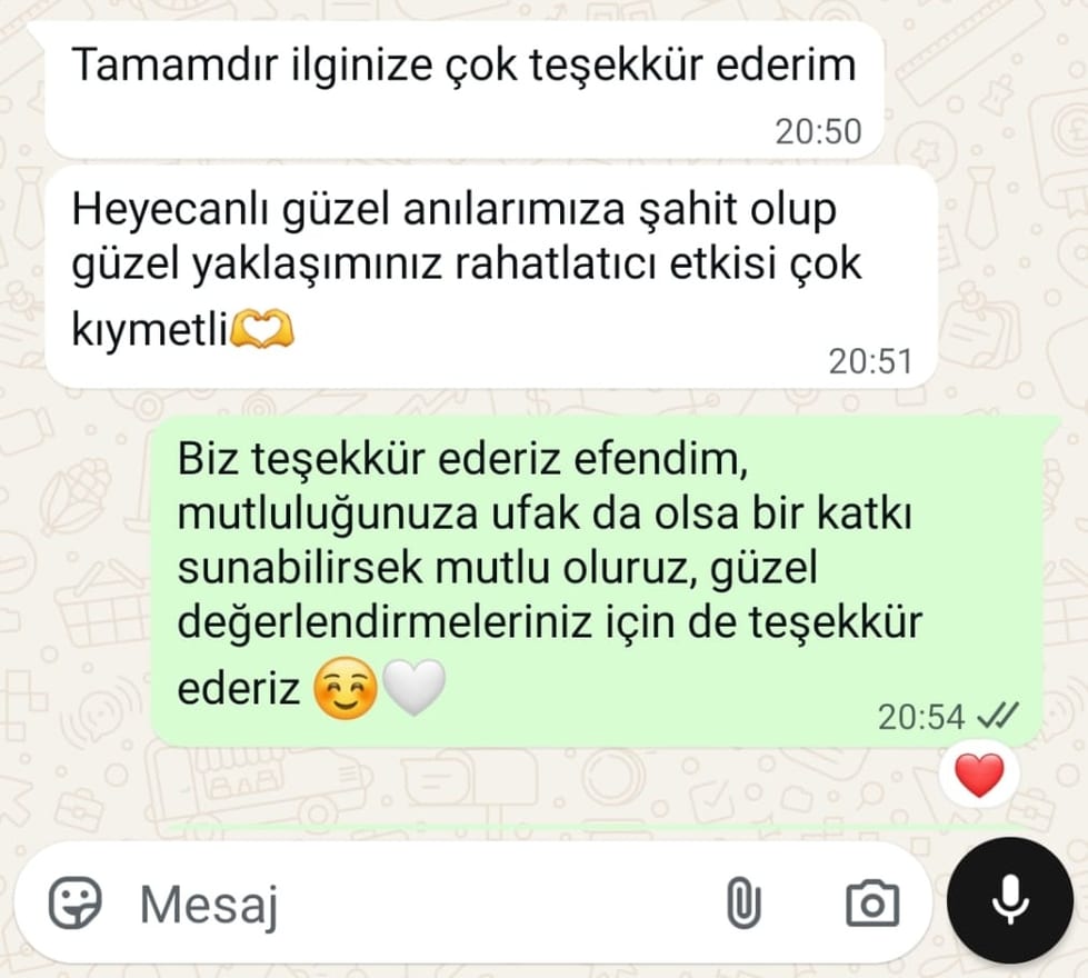 Müşteri memnuniyet mesajı 15