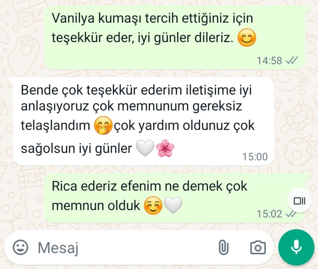 Müşteri memnuniyet mesajı 17